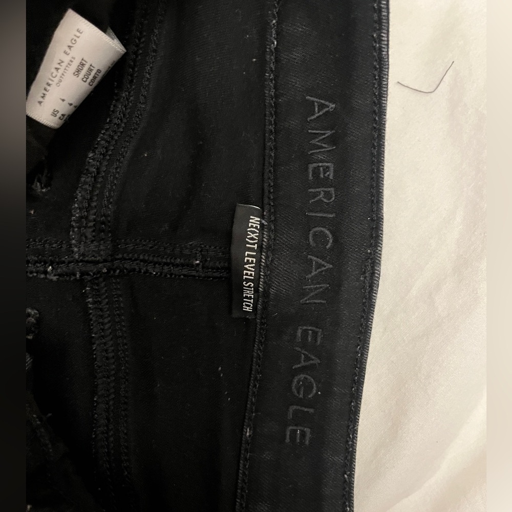 I am selling American eagle ripped black jeans.